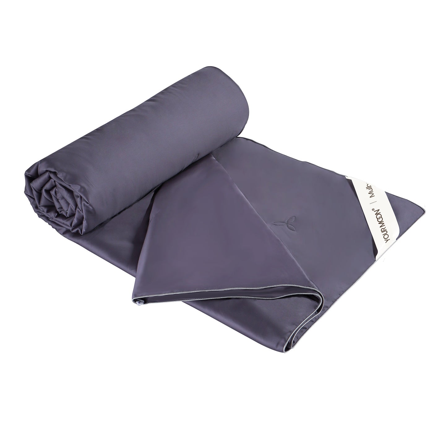 YOUR MOON Luxurious Summer/Spring Lightweight Mulberry Silk Comforter, 100% Natural Long Strand Silk Fill Duvet Blankets, Luxury Silk Bedding Summer, Noiseless Cotton Shell