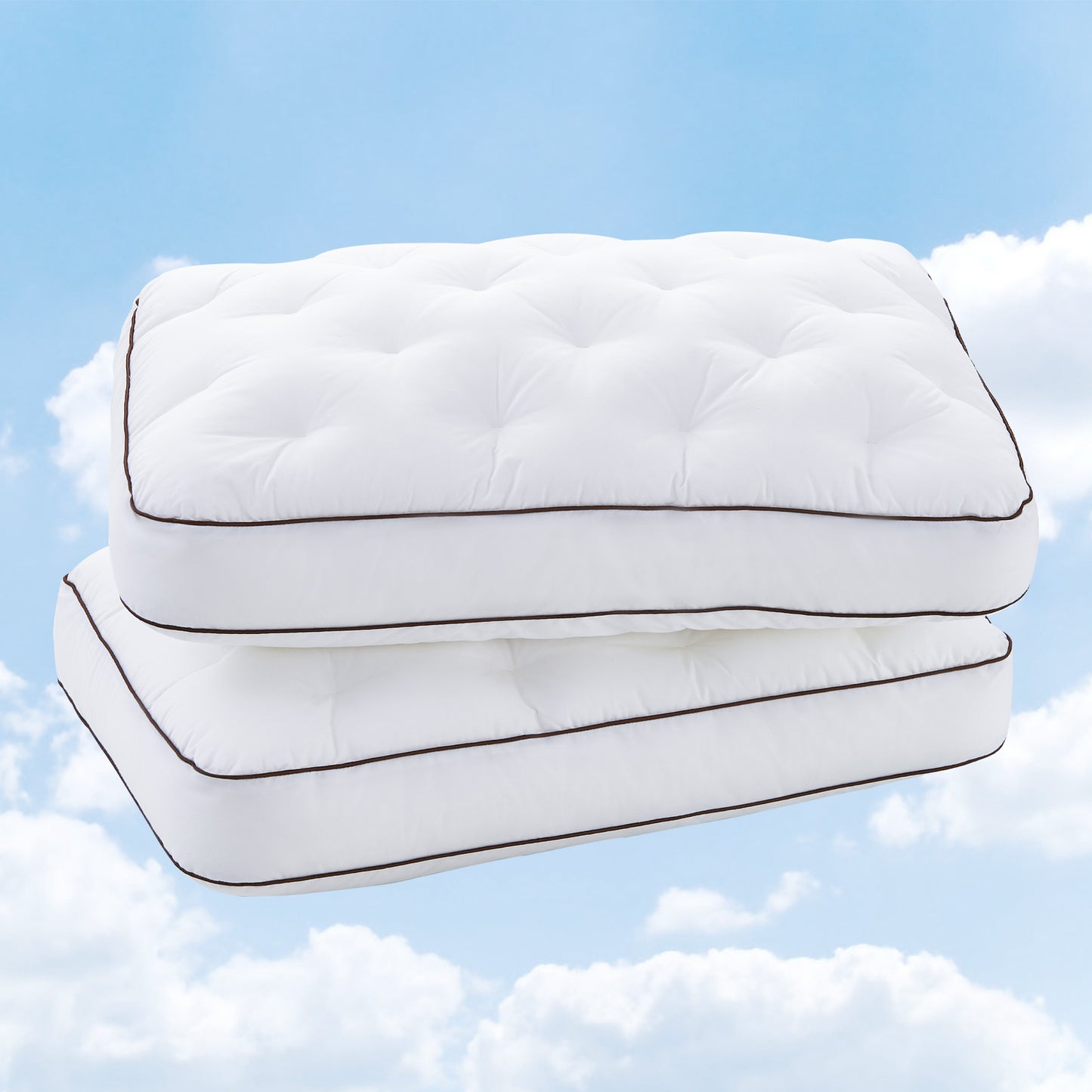 YOUR MOON Extra Soft Support Pillows Queen Size, Single Down Alternative Pillow for Sleeping, Fluffy Plush Bed Pillow, Medium Thick Luxury Pillows