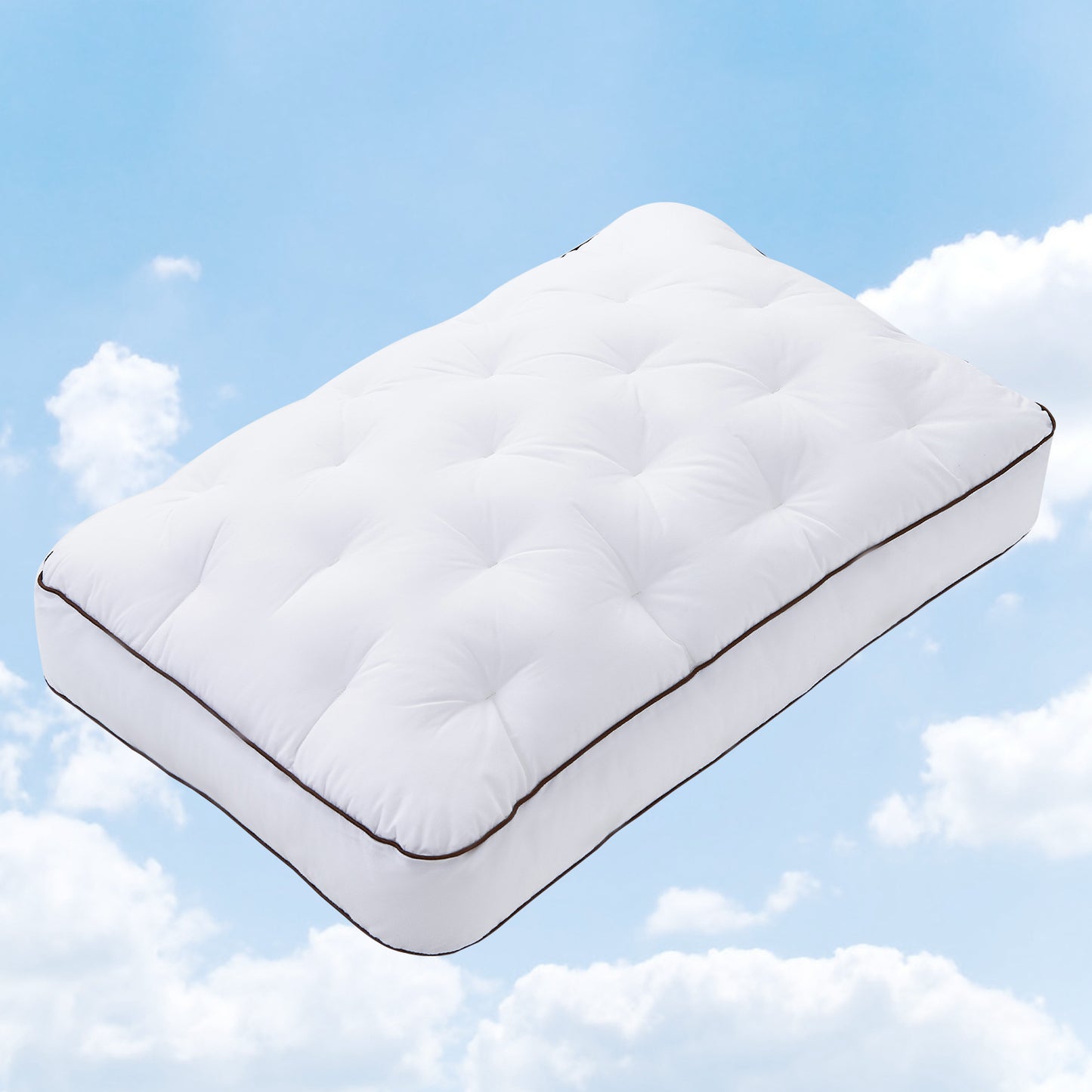 YOUR MOON Extra Soft Support Pillows Queen Size, Single Down Alternative Pillow for Sleeping, Fluffy Plush Bed Pillow, Medium Thick Luxury Pillows