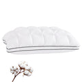 YOUR MOON Soft Support Pillow Queen Size, 100% Cotton Cover Noiseless Pillows, Fluffy Down-Alternative Pillow for Sleeping, Luxury Hotel Bed Pillows for Side Sleepers