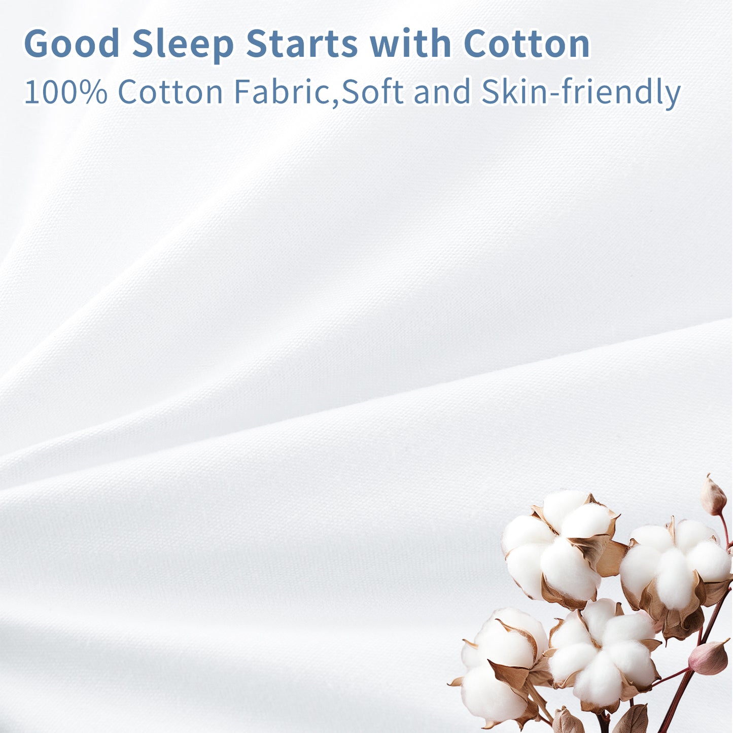 YOUR MOON Ultra Thin Flat Pillows for Sleeping, 2.7 Inch Slim Pillows for Stomach Sleeper, Soft Down Alternative Bed Pillows