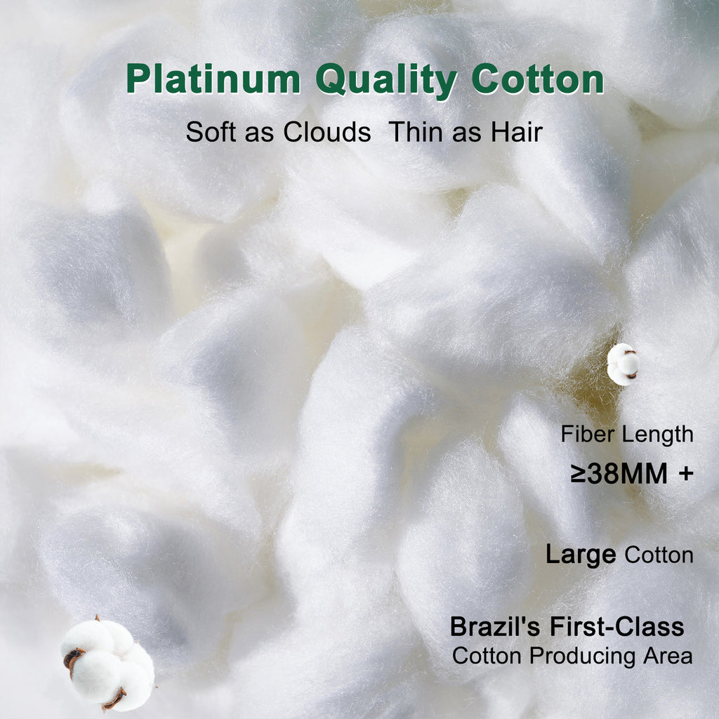 YOUR MOON Fluffy Support Bed Pillow Standard Size, Super Soft Premium Down-Alternative Filling for Sleeping, Luxury Hotel Quality Bed Pillows for Side Sleeper