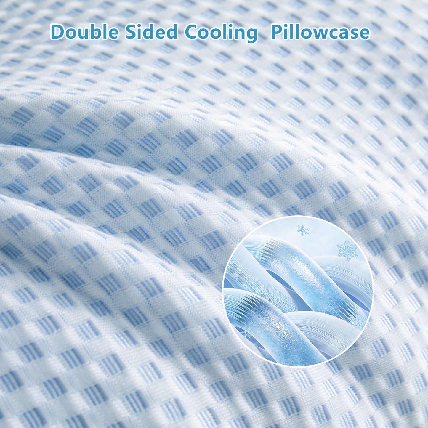 YOUR MOON Shredded Memory Foam Pillow for Sleeping Cooling Bed Pillows Standard Size, Medium Firm Pillow, Adjustable Loft Cooling Pillow for Hot Sleepers