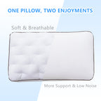 YOUR MOON Extra Soft Support Pillows Queen Size, Single Down Alternative Pillow for Sleeping, Fluffy Plush Bed Pillow, Medium Thick Luxury Pillows