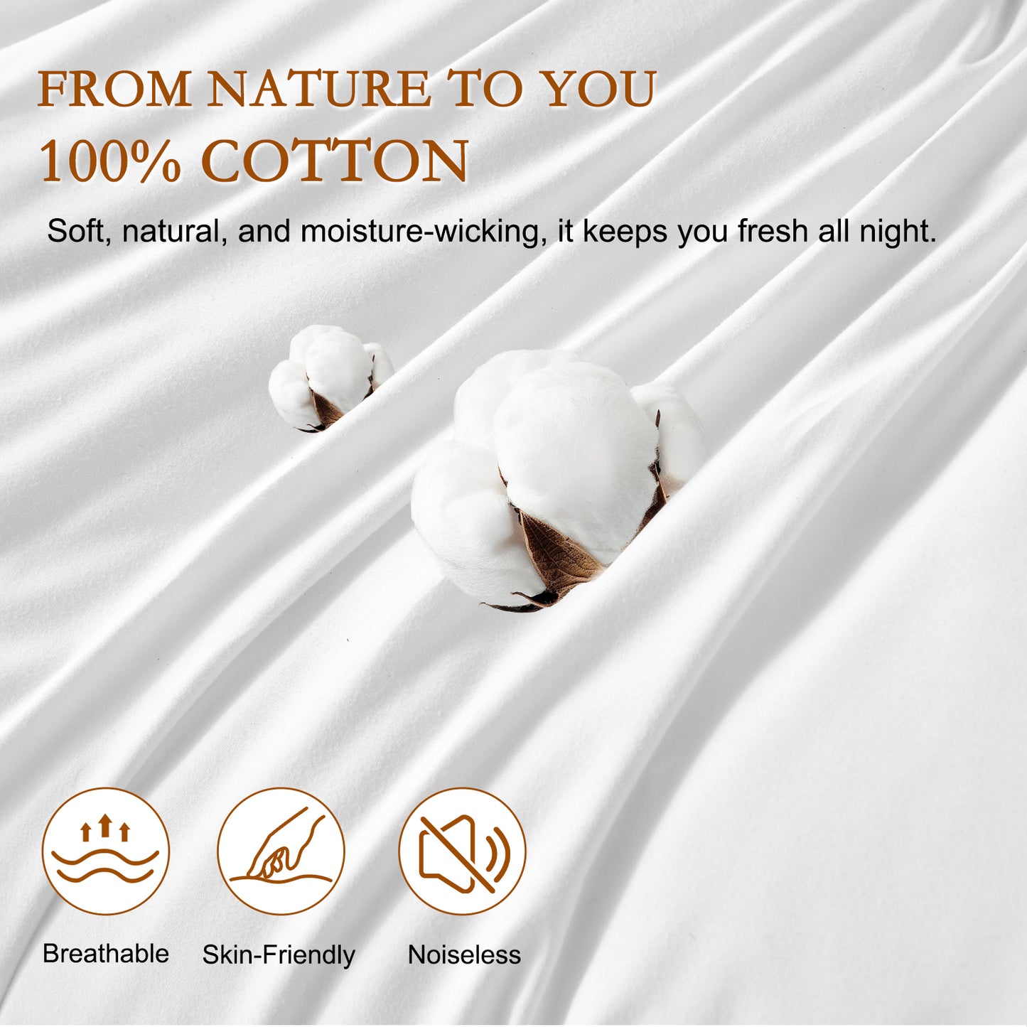YOUR MOON Natural Soft Wool Pillow Queen Size, Fluffy Thick Australian Wool & Down Alternative Pillow for Sleeping, 100% Cotton Cover, Support Gusseted Bed Pillows for Side Sleeper