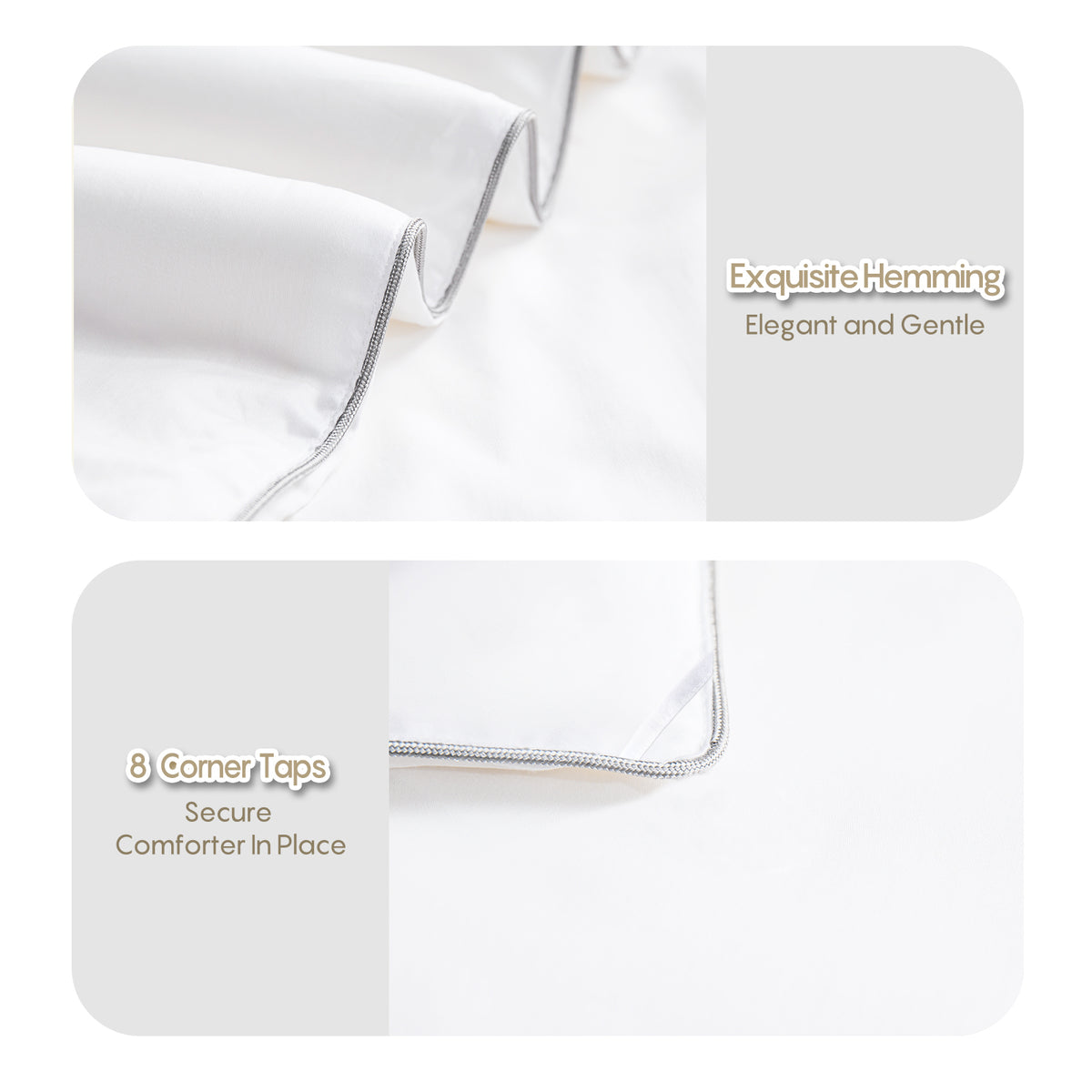 YOUR MOON Luxurious Summer/Spring Lightweight Mulberry Silk Comforter, 100% Natural Long Strand Silk Fill Duvet Blankets, Luxury Silk Bedding Summer, Noiseless Cotton Shell