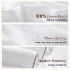 YOUR MOON Pure Mulberry Silk Comforter for All Season,100% Natural Long Strand Silk Fill Duvet, Luxury Mulberry Silk Bedding, Noiseless Cotton Shell