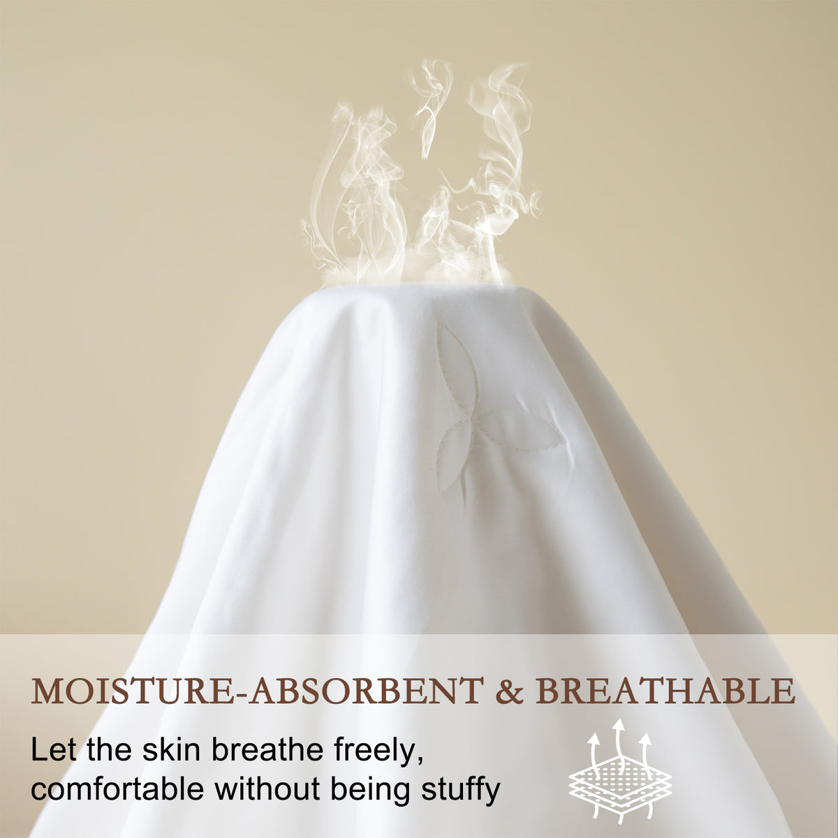 YOUR MOON Pure Mulberry Silk Comforter for All Season,100% Natural Long Strand Silk Fill Duvet, Luxury Mulberry Silk Bedding, Noiseless Cotton Shell