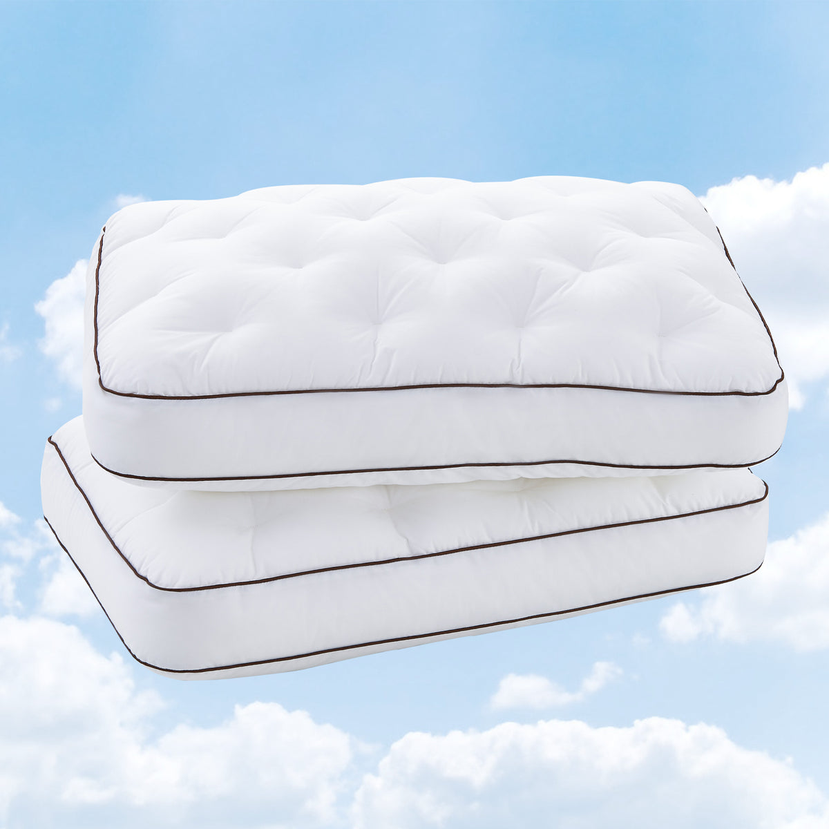 YOUR MOON Extra Soft Support Pillows Queen Size, Single Down Alternative Pillow for Sleeping, Fluffy Plush Bed Pillow, Medium Thick Luxury Pillows