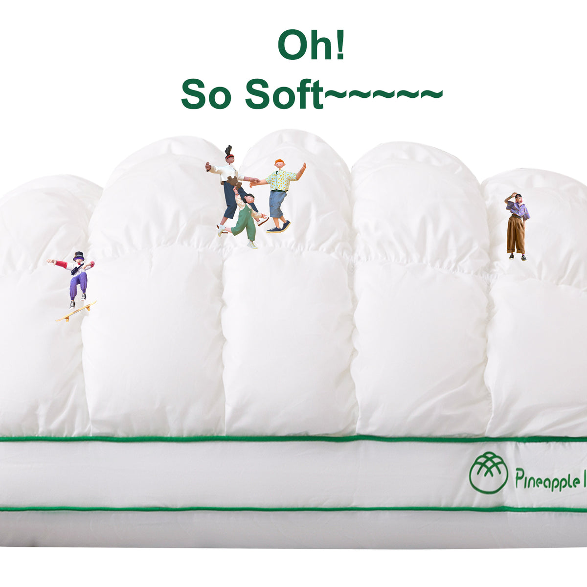 YOUR MOON Fluffy Support Bed Pillow Standard Size, Super Soft Premium Down-Alternative Filling for Sleeping, Luxury Hotel Quality Bed Pillows for Side Sleeper