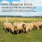 YOUR MOON Lightweight Wool Comforter Queen, Cotton Shell, White 100% Natural Australian Wool Filling, 100 GSM Summer Weight Thin Wool Duvet Insert for Warm-Weather