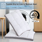 YOUR MOON Soft Pillow Queen for Sleeping, Super Soft Support Down Alternative Pillow, 100% Cotton Shell Luxury Comfy Fluffy Bed Pillows for Sleep
