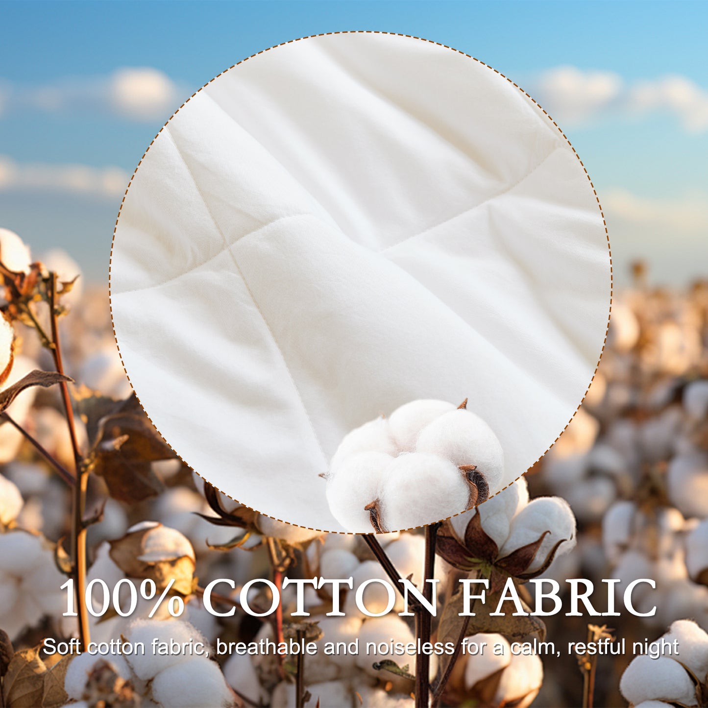 YOUR MOON Lightweight Wool Comforter Queen, Cotton Shell, White 100% Natural Australian Wool Filling, 100 GSM Summer Weight Thin Wool Duvet Insert for Warm-Weather