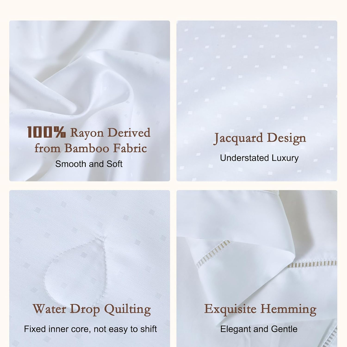 YOUR MOON Luxurious Summer/Spring Lightweight Mulberry Silk Comforter,100% Natural Long Strand Silk Fill Duvet, Luxury Silk Bedding, Cooling Rayon Derived from Bamboo Shell