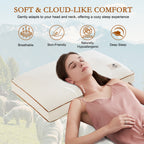 YOUR MOON Support Wool Pillow Queen Size Set of 2 (Off White) Natural Premium Australian Wool & Down Alternative Filling, 100% Cotton Cover, Soft Breathable Wool Bed Pillow